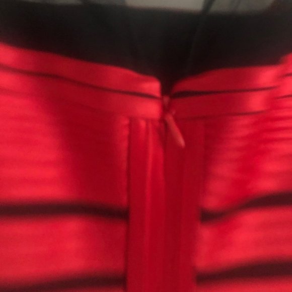 BCBGMaxAzria Black and Red Bandage Dress - Picture 3 of 4